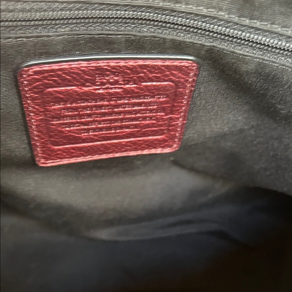 Coach Copper maroon Leather Tote - Picture 3 of 6